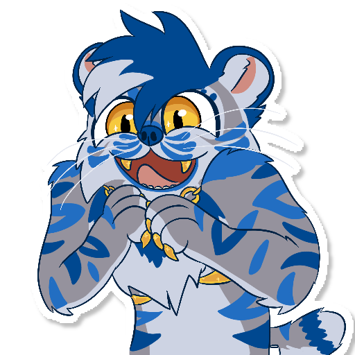 Memphis Mane excited sticker. Memphis Mane excited sticker.